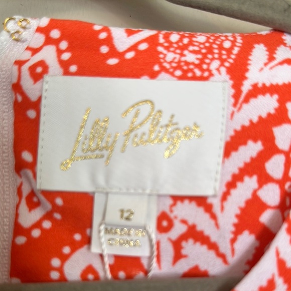 Lilly Pulitzer Coral and White Dress - Picture 6 of 8